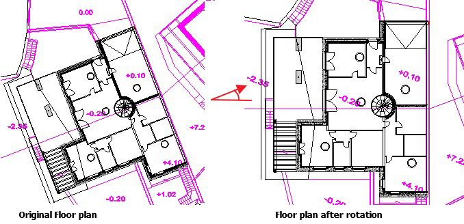 floor plan rotation
